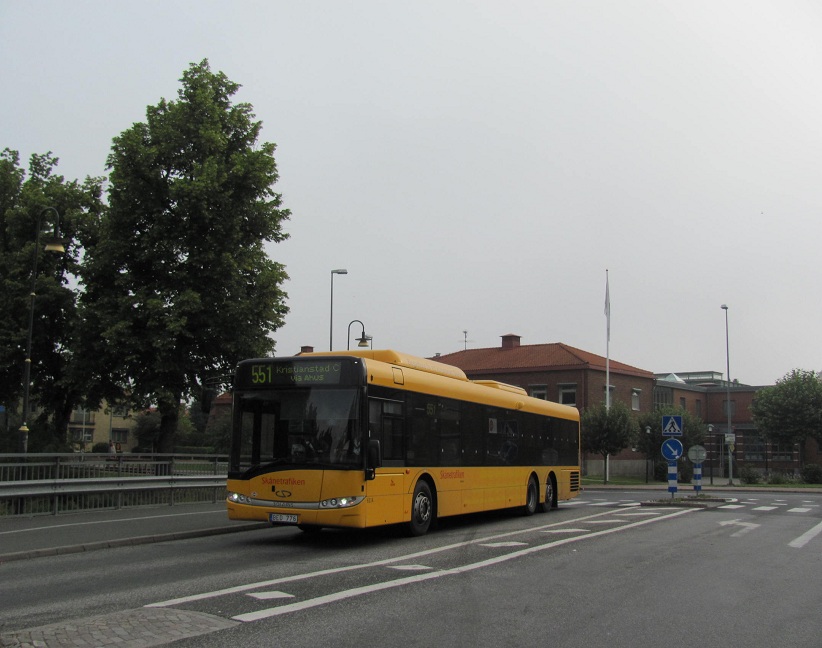 Solaris Urbino III 15 LE CNG. Veolia Transport Sverige Kristiansta, #6114
