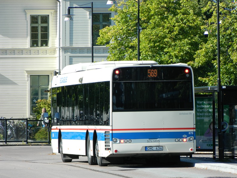 Solaris Urbino 15 LE CNG, #670, Vasteras Lokaltrafik, Szwecja