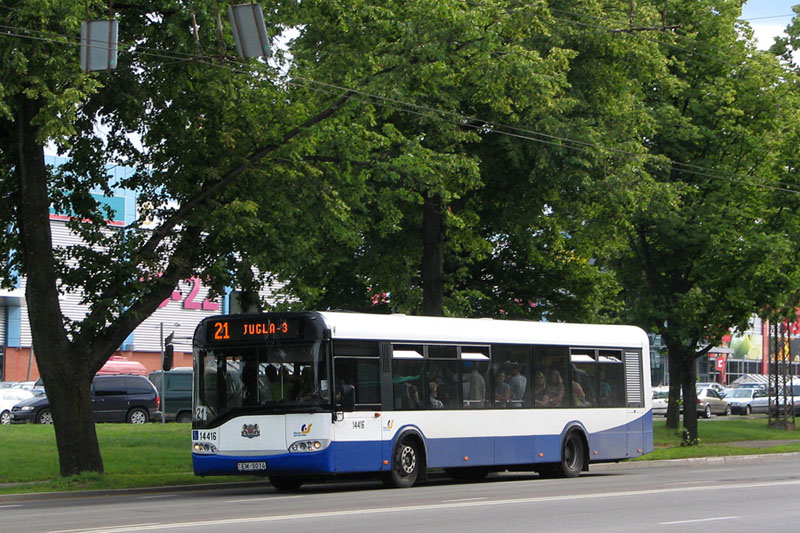 Solaris Urbino I 12. SIA Rīgas Satiksme Rīga (Ryga, otwa) #14416