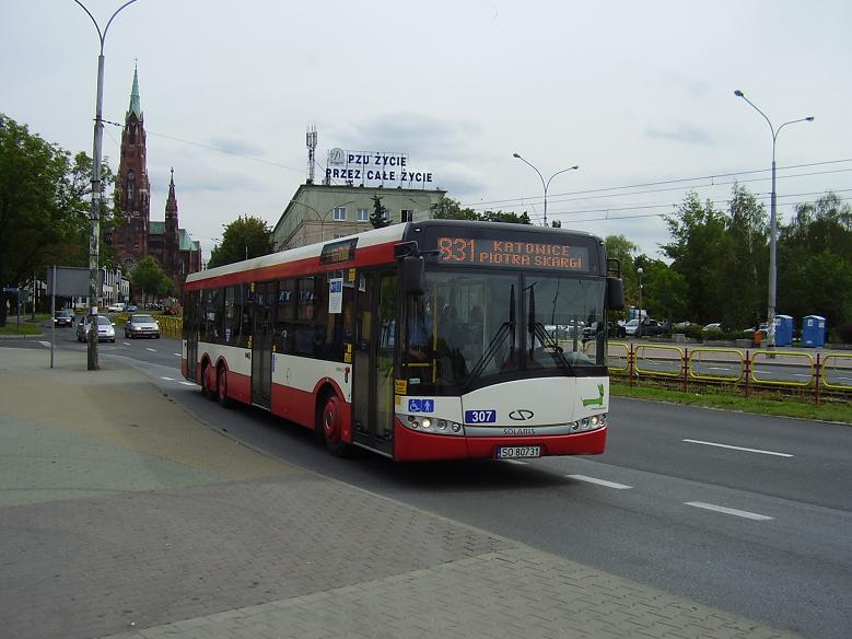 Solaris Urbino III 15. #307, PKM Sosnowiec
