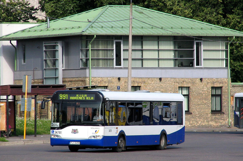 Solaris Urbino II 12. SIA Rīgas Satiksme Rīga (Ryga, otwa) #34781