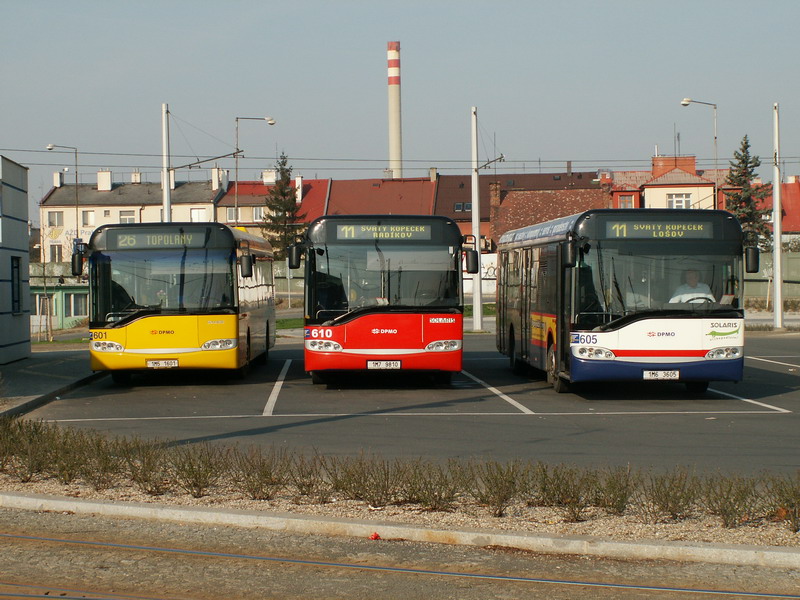 Solaris Urbino II 12. DPMO Olomouce (Czechy) #601, 610, 605