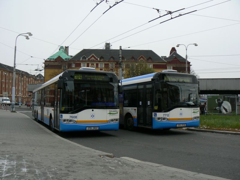 Solaris Urbino II 15. DP Ostrava (Czechy) #7608 + SU12 #7712