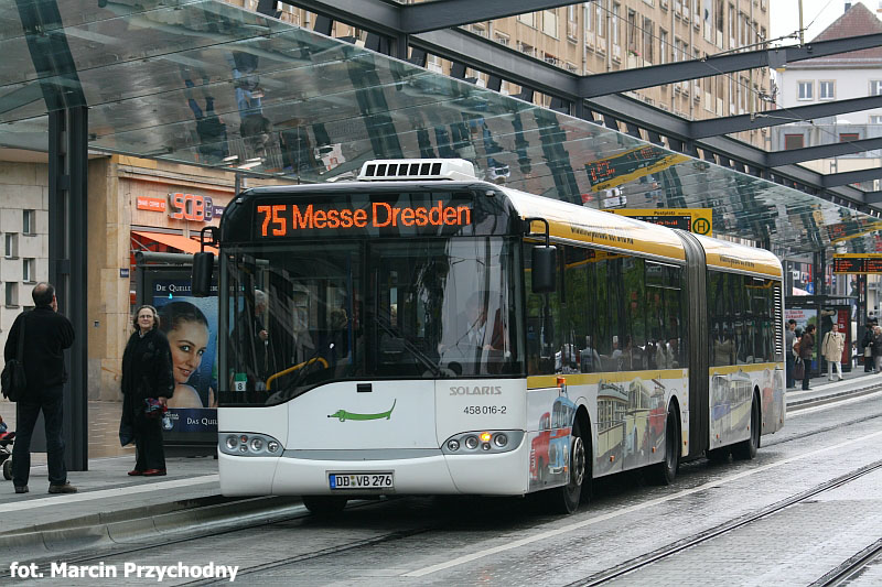 Solaris Urbino II 18. DVB Dresden (Drezno, Niemcy) #458 016