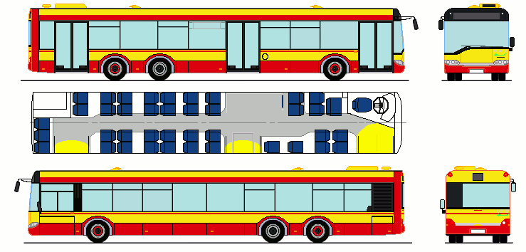 Solaris Urbino I 15. MZA Warszawa #6963-64