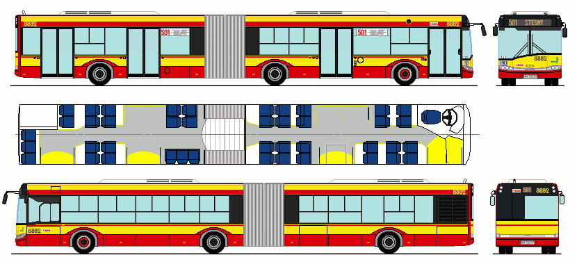 Solaris Urbino III 18. MZA Warszawa #8880-8899