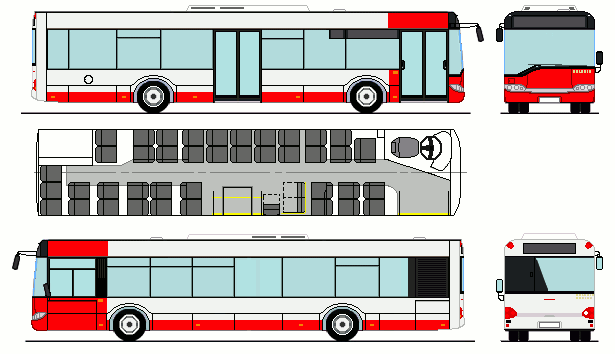 Solaris Urbino II 12. Stadtbus Winterthur (Szwajcaria) #281-285