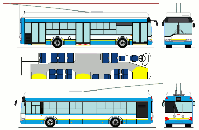 Ganz-Solaris Trollino II 12D. DKV Debrecen (Wgry) #371-375