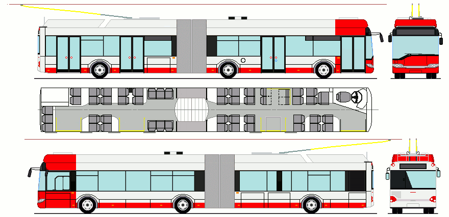 Solaris Trollino II 18AC. Stadtbus Winterthur (Szwajcaria)