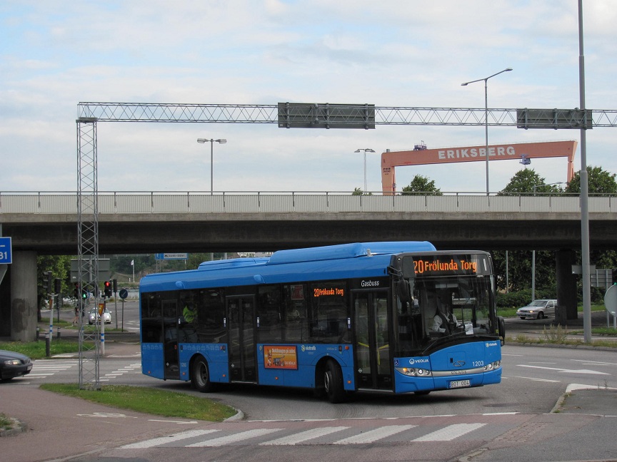Solaris Urbino III 12 LE CNG. Veolia Goeteborg Szwecja #1203
