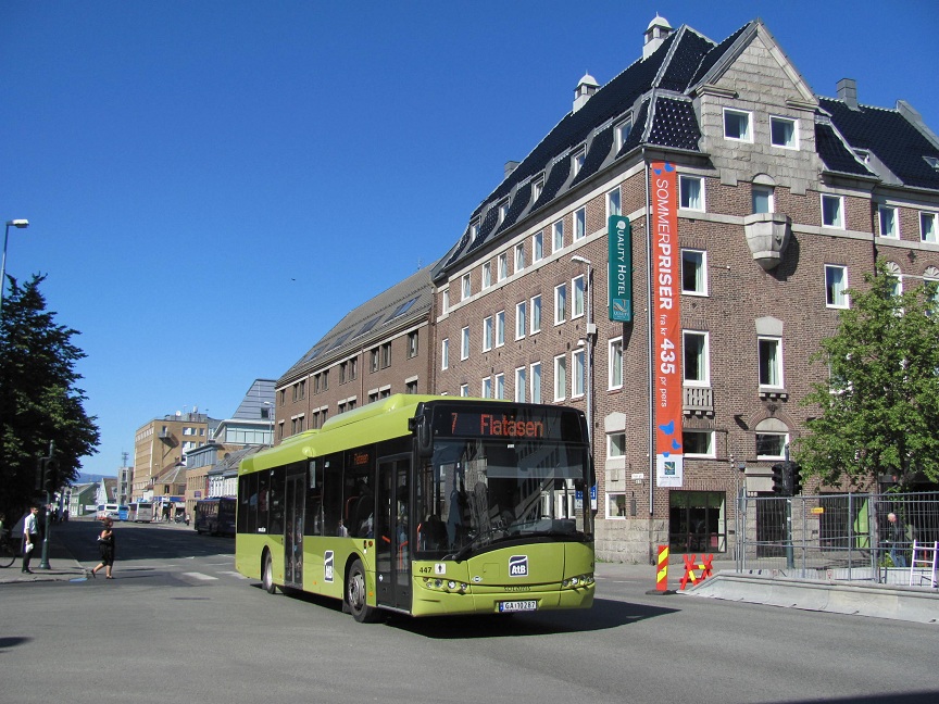 Solaris Urbino 12 LE CNG, #447, Nettbus Trondheim, Norwegja