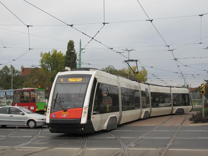 Solaris Tramino S100. MPK Poznan #451